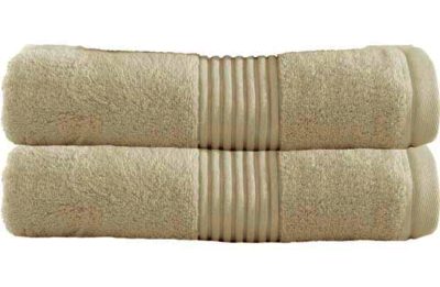 Zero Twist Bath Sheet Towel x2 - Cream